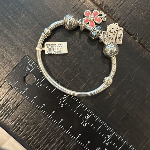 NWT Brighton Life Is Beautiful Charming Flower Beads Charm Bracelet Magnetic‌‌ - Picture 8 of 8